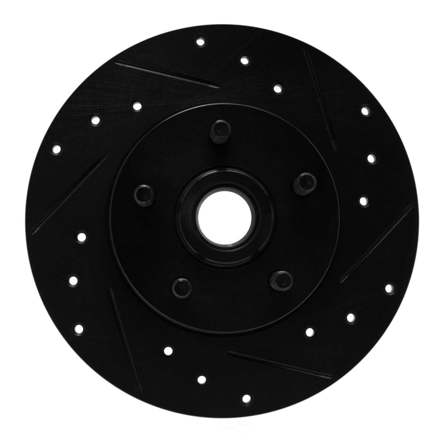 Dynamic Friction Company 633-52002R DFC Brake Rotor - Drilled And Slotted - Black
