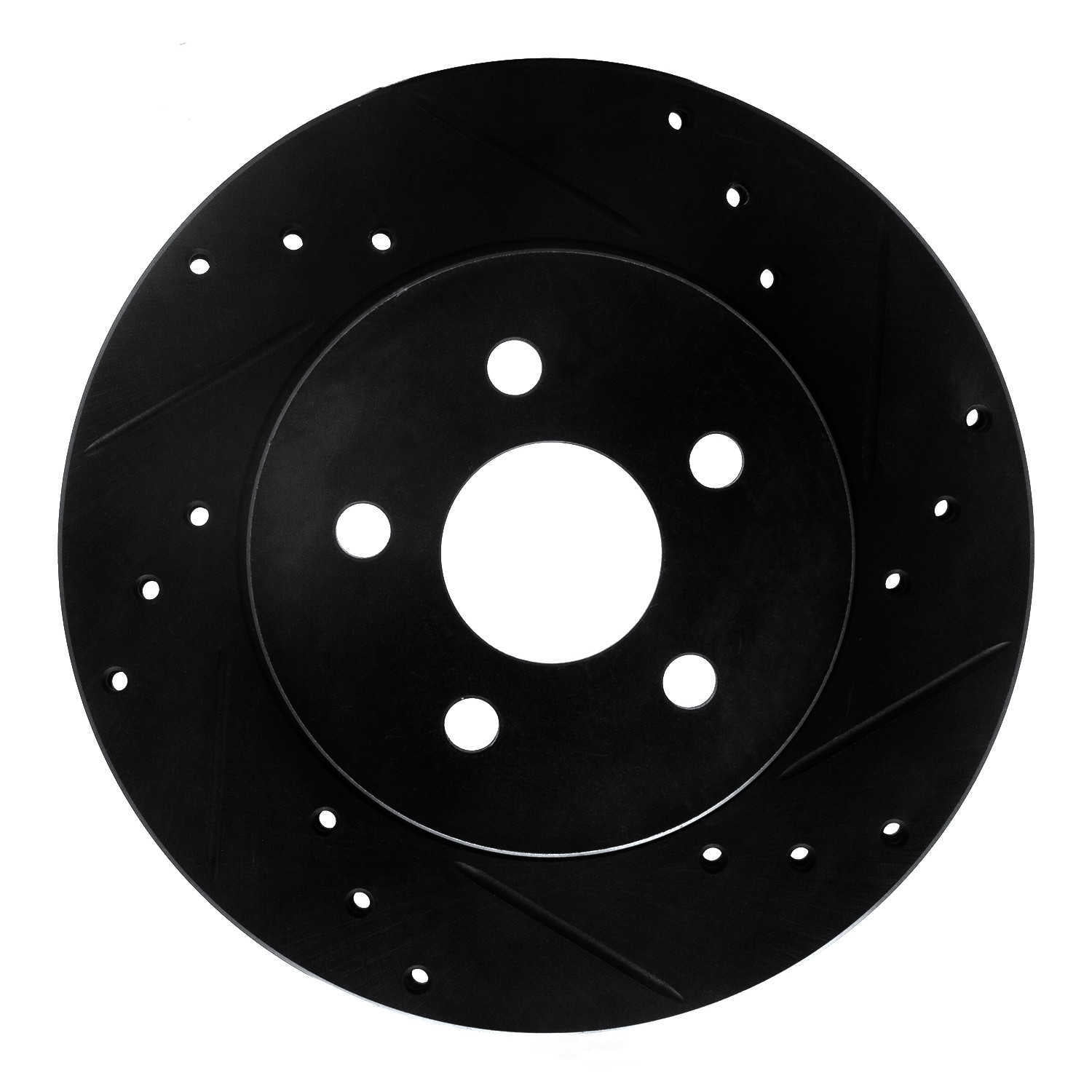 Dynamic Friction Company 633-52009R DFC Brake Rotor - Drilled And Slotted - Black