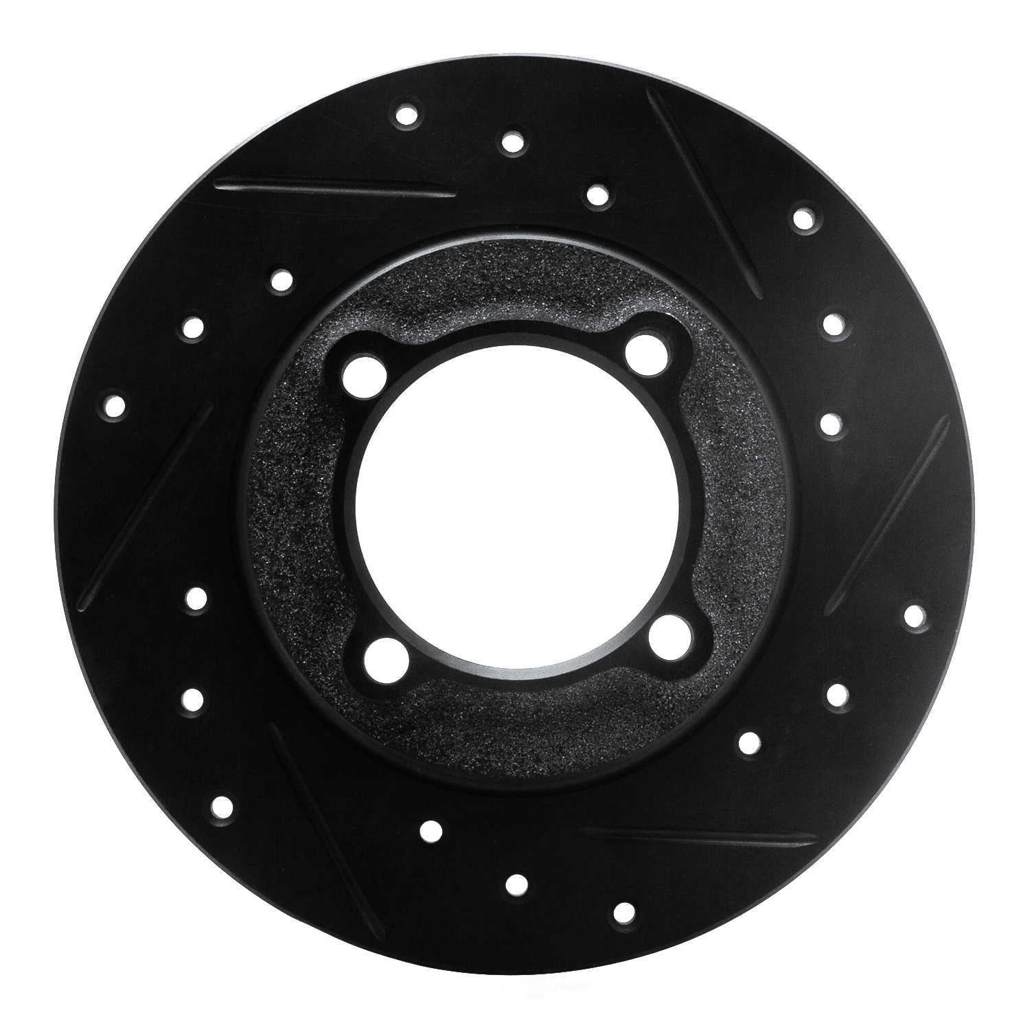 Dynamic Friction Company 633-54000R DFC Brake Rotor - Drilled And Slotted - Black