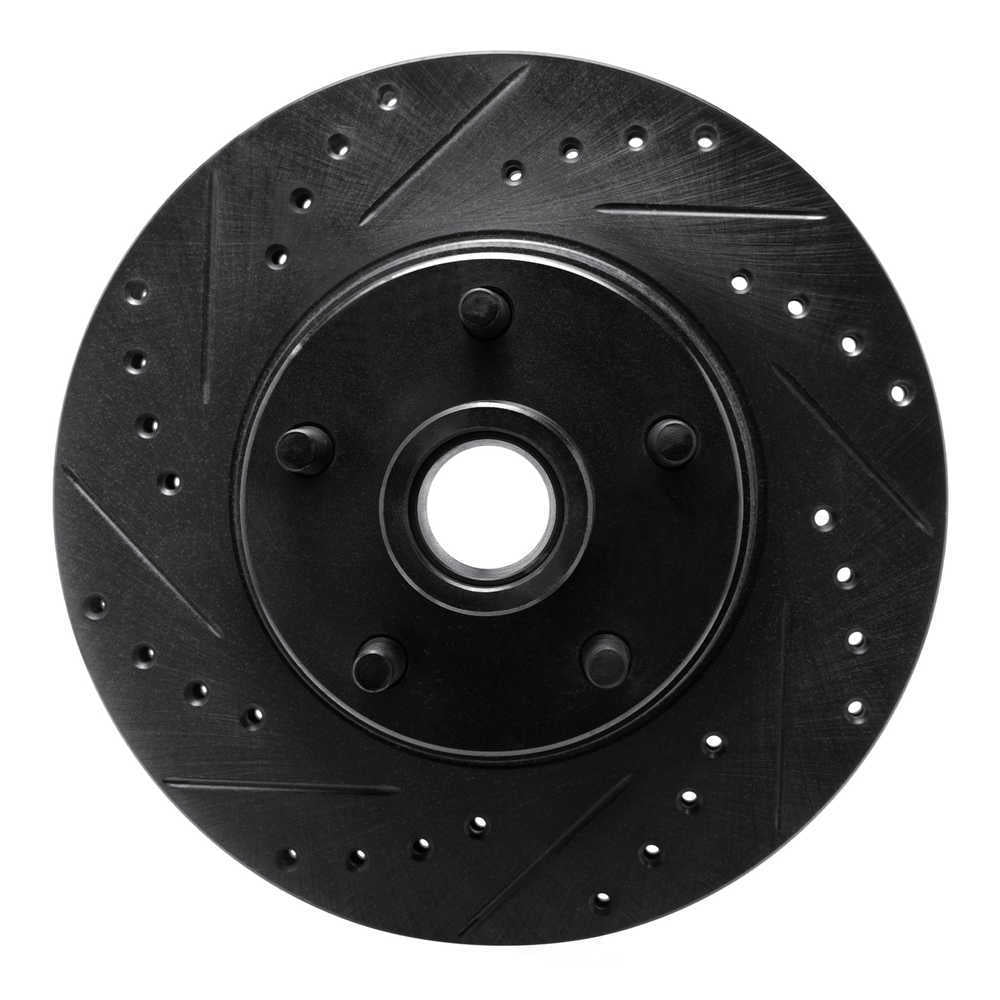 Dynamic Friction Company 633-54006L DFC Brake Rotor - Drilled And Slotted - Black