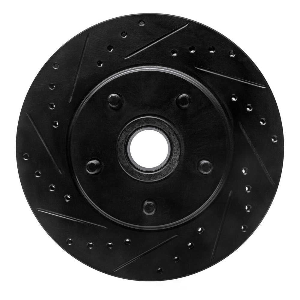 Dynamic Friction Company 633-54008L DFC Brake Rotor - Drilled And Slotted - Black