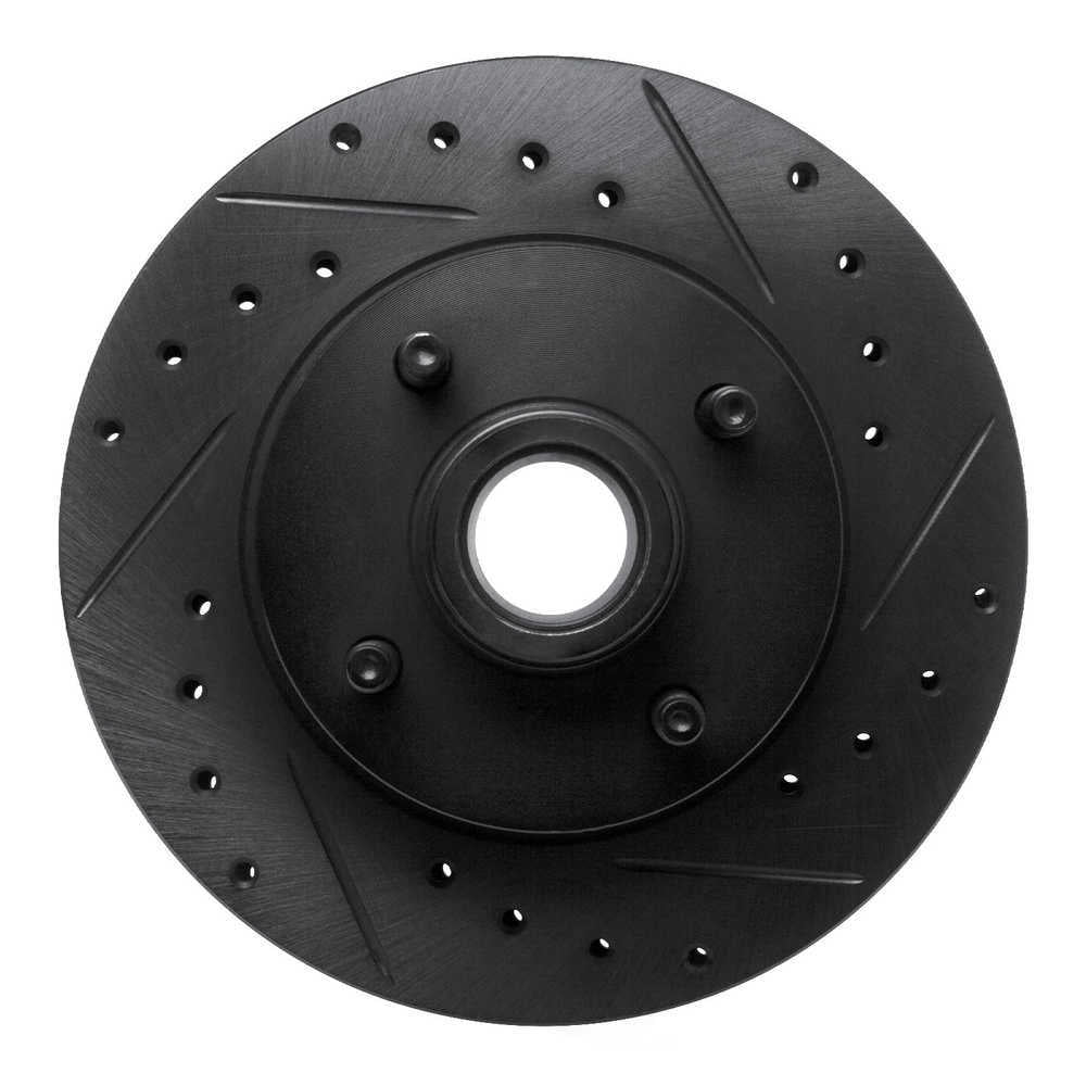 Dynamic Friction Company 633-54015R DFC Brake Rotor - Drilled And Slotted - Black