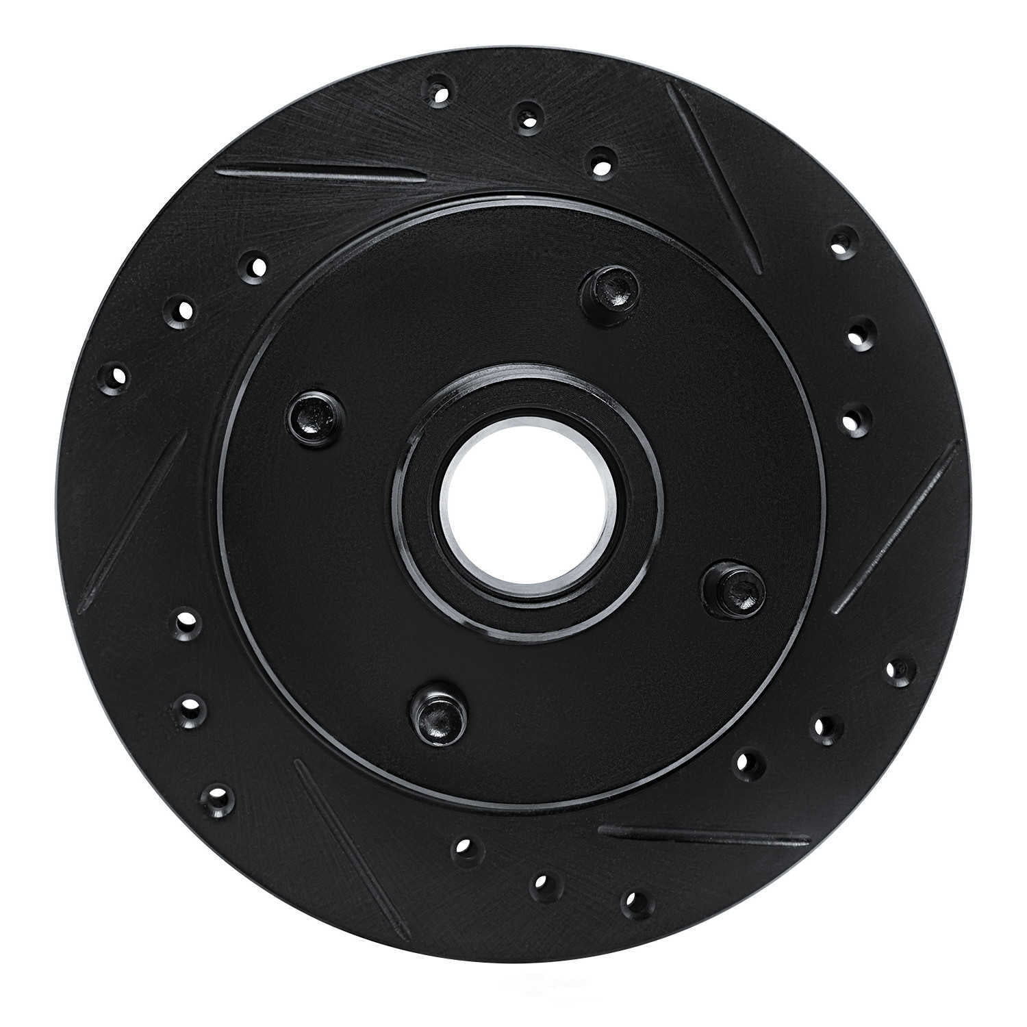 Dynamic Friction Company 633-54018R DFC Brake Rotor - Drilled And Slotted - Black