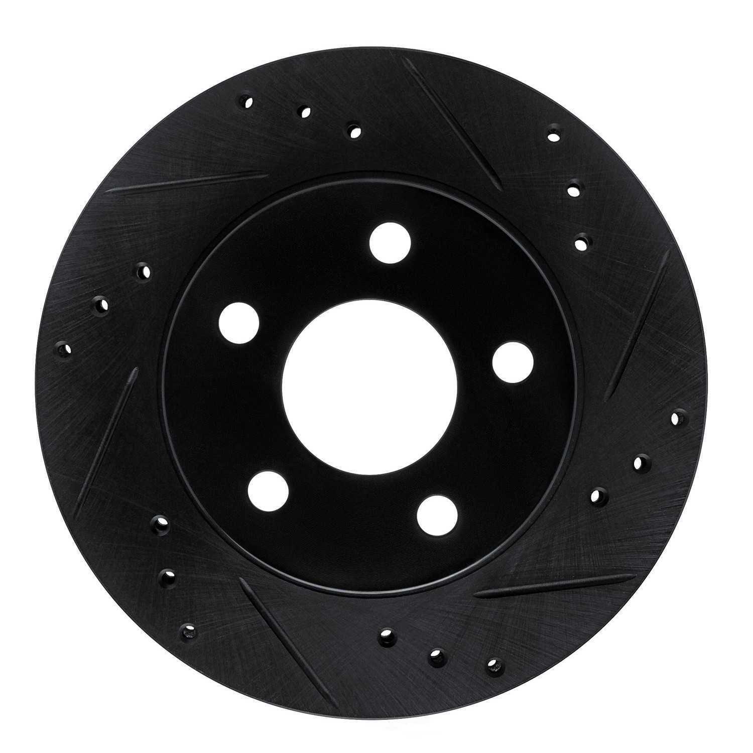 Dynamic Friction Company 633-54020R DFC Brake Rotor - Drilled And Slotted - Black