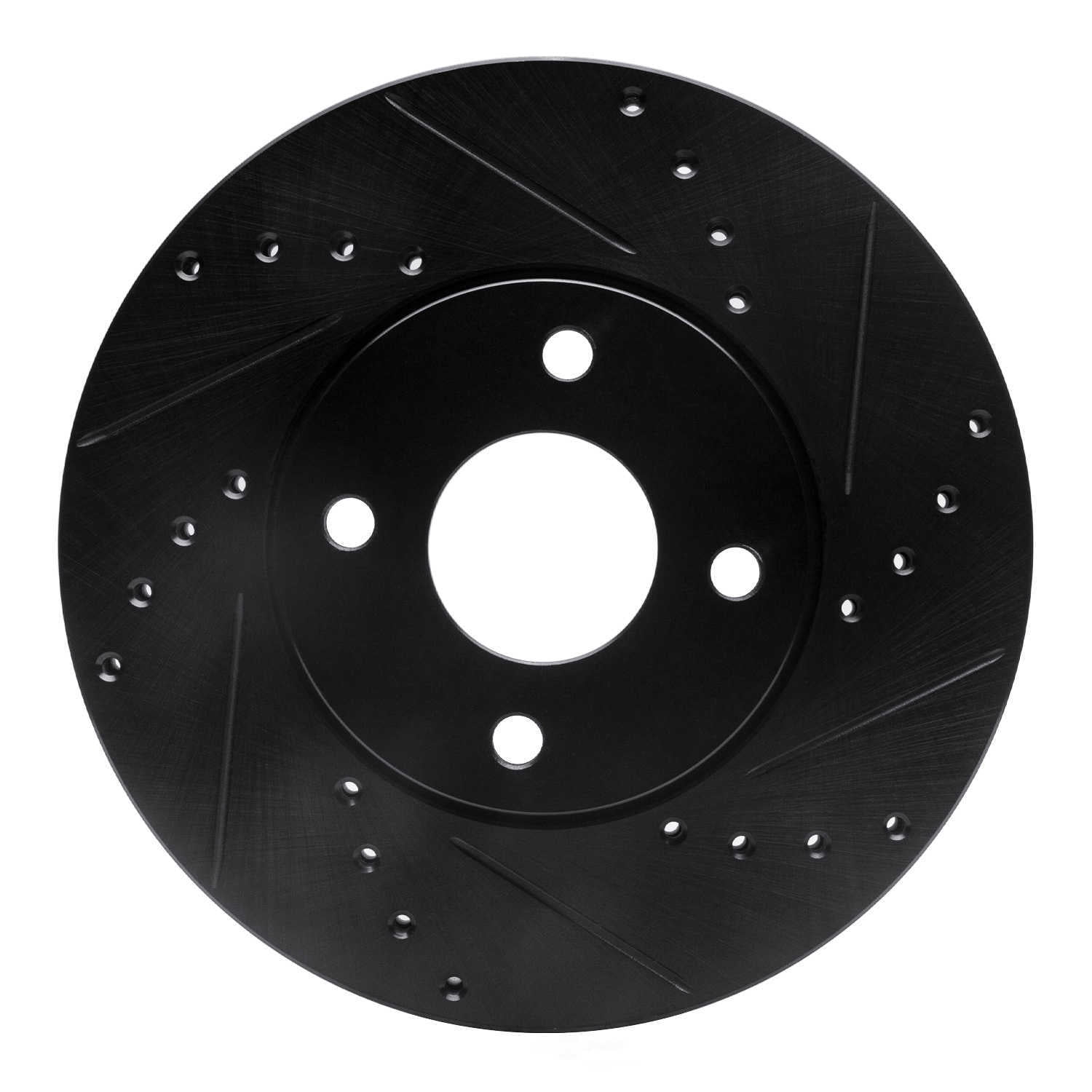 Dynamic Friction Company 633-54053R DFC Brake Rotor - Drilled And Slotted - Black