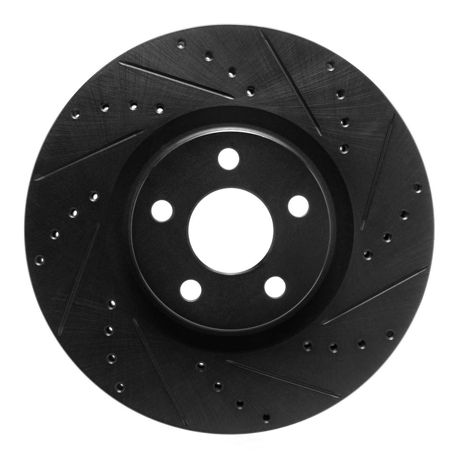 Dynamic Friction Company 633-54095R DFC Brake Rotor - Drilled And Slotted - Black