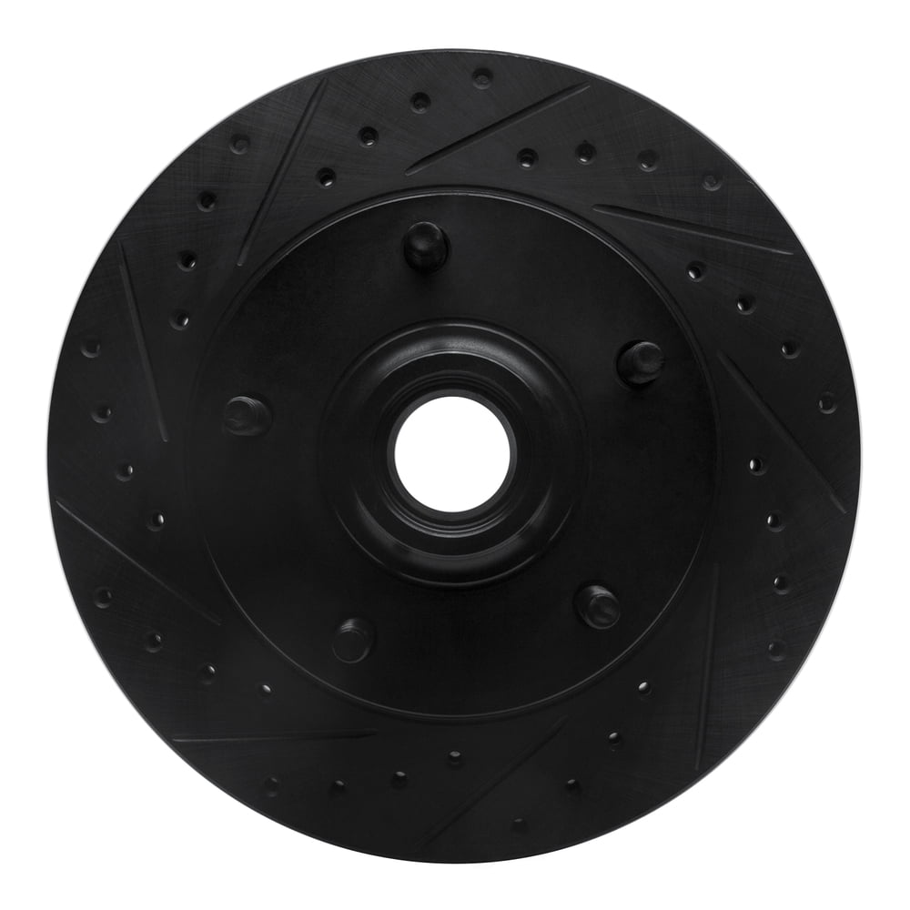 Dynamic Friction Company 633-54097L DFC Brake Rotor - Drilled And Slotted - Black