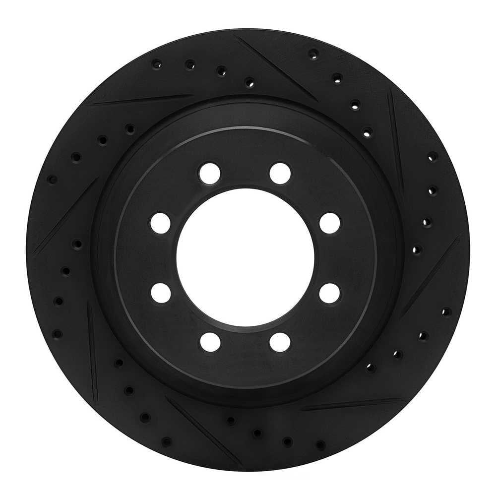 Dynamic Friction Company 633-54102R DFC Brake Rotor - Drilled And Slotted - Black