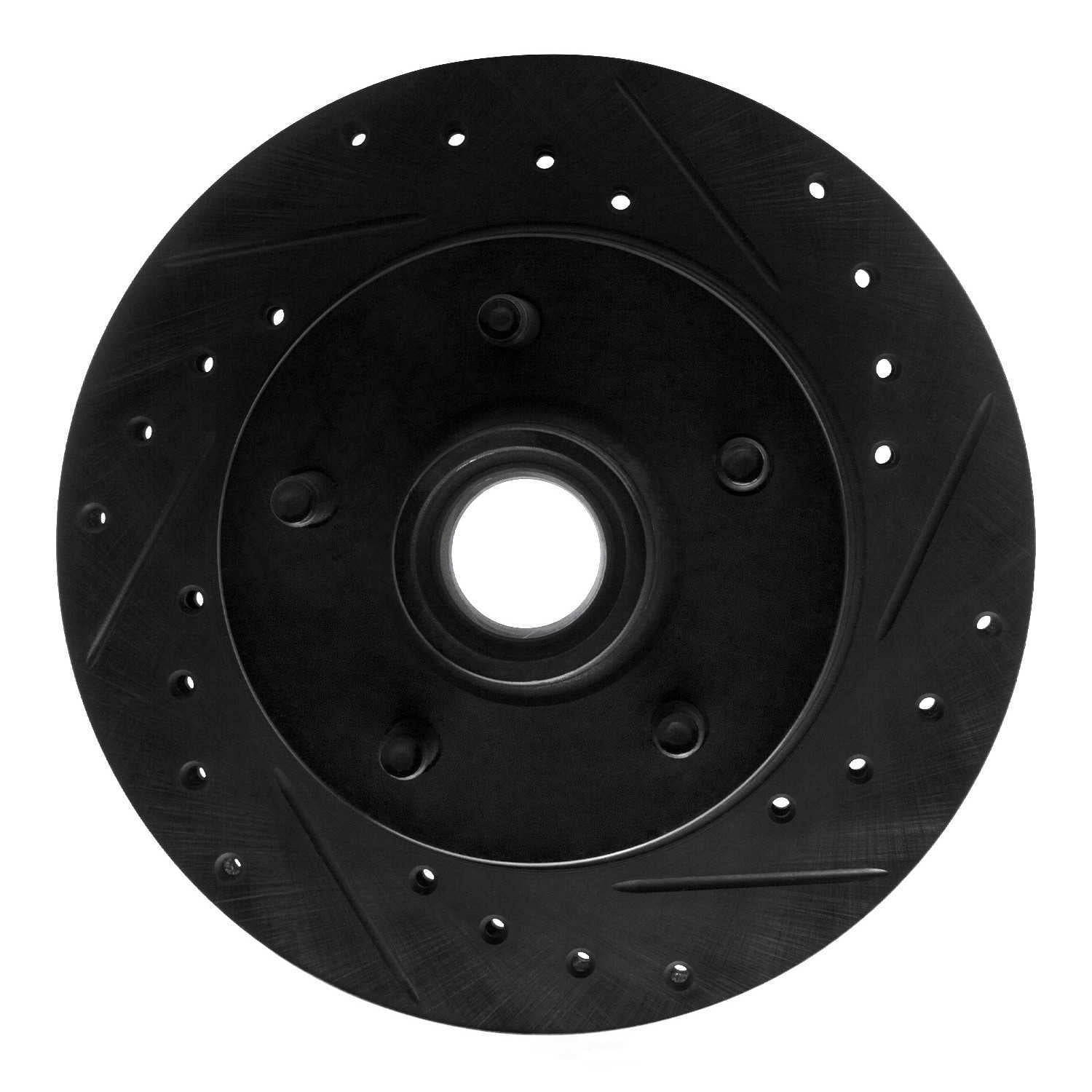 Dynamic Friction Company 633-54110R DFC Brake Rotor - Drilled And Slotted - Black