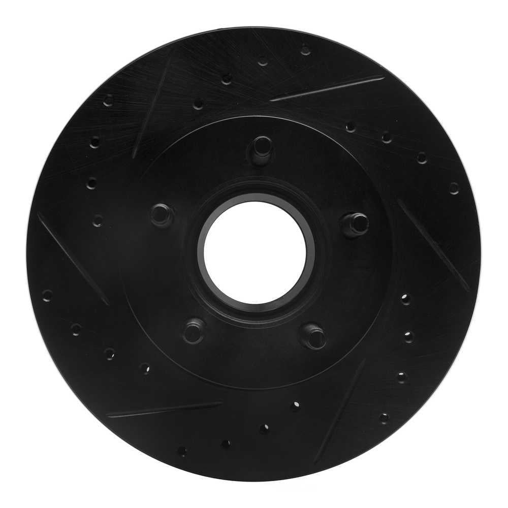 Dynamic Friction Company 633-54111L DFC Brake Rotor - Drilled And Slotted - Black
