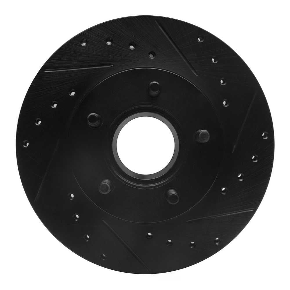 Dynamic Friction Company 633-54111R DFC Brake Rotor - Drilled And Slotted - Black