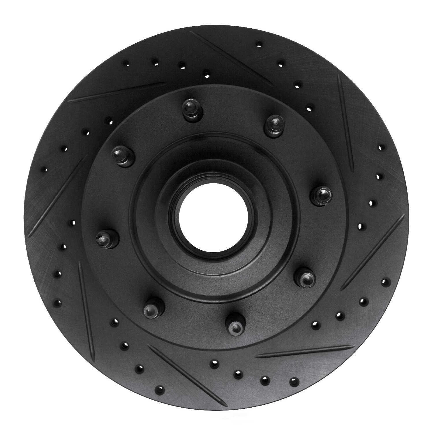 Dynamic Friction Company 633-54118R DFC Brake Rotor - Drilled And Slotted - Black