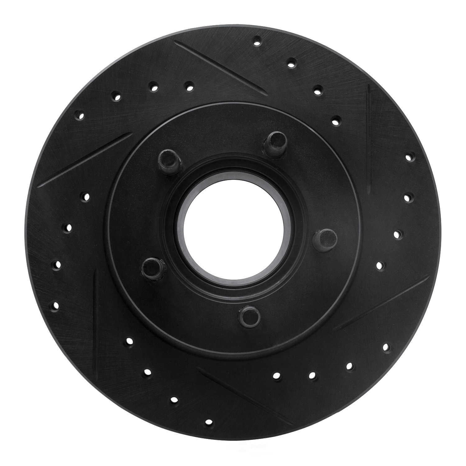 Dynamic Friction Company 633-54119R DFC Brake Rotor - Drilled And Slotted - Black