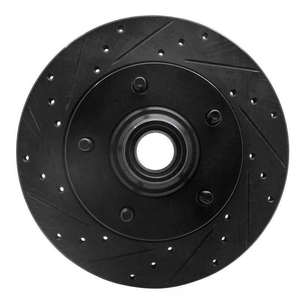 Dynamic Friction Company 633-54130L DFC Brake Rotor - Drilled And Slotted - Black