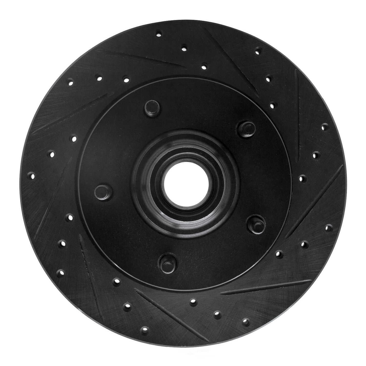 Dynamic Friction Company 633-54130R DFC Brake Rotor - Drilled And Slotted - Black