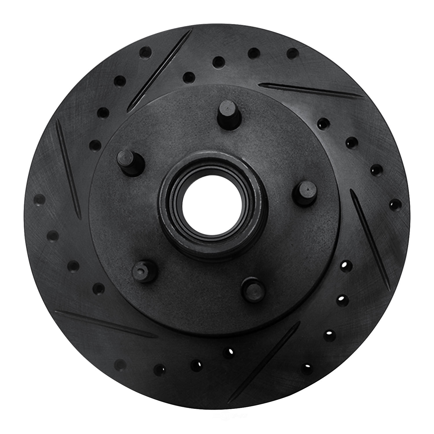 Dynamic Friction Company 633-54139L DFC Brake Rotor - Drilled And Slotted - Black
