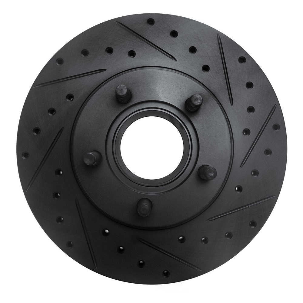Dynamic Friction Company 633-54140R DFC Brake Rotor - Drilled And Slotted - Black