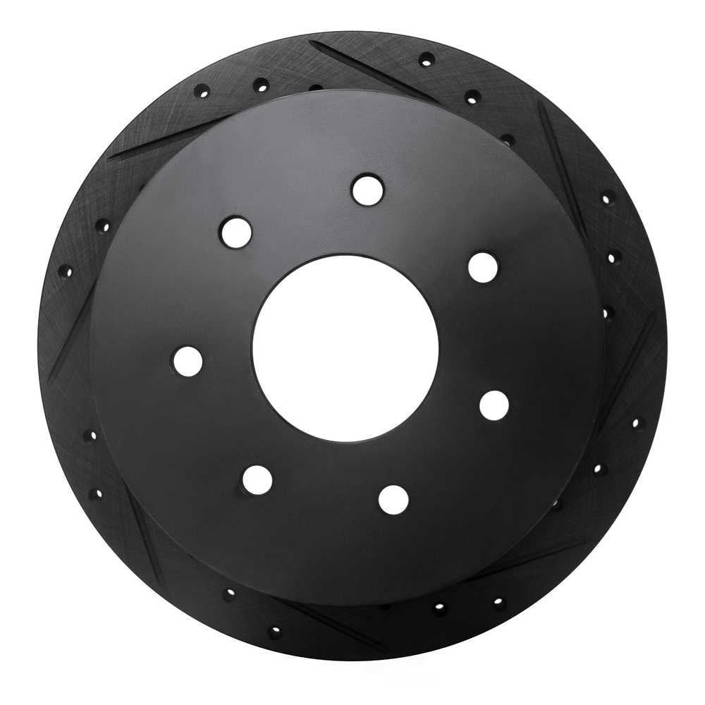 Dynamic Friction Company 633-54151R DFC Brake Rotor - Drilled And Slotted - Black