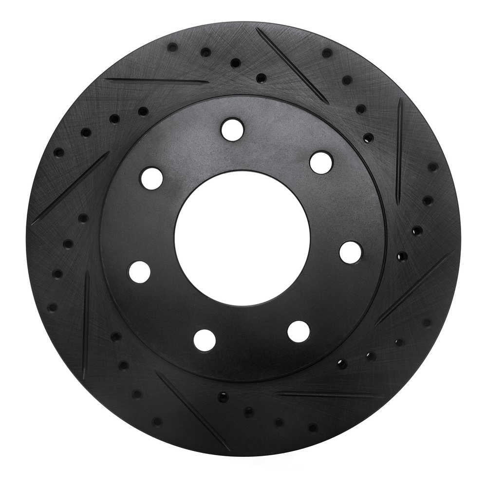 Dynamic Friction Company 633-54152R DFC Brake Rotor - Drilled And Slotted - Black