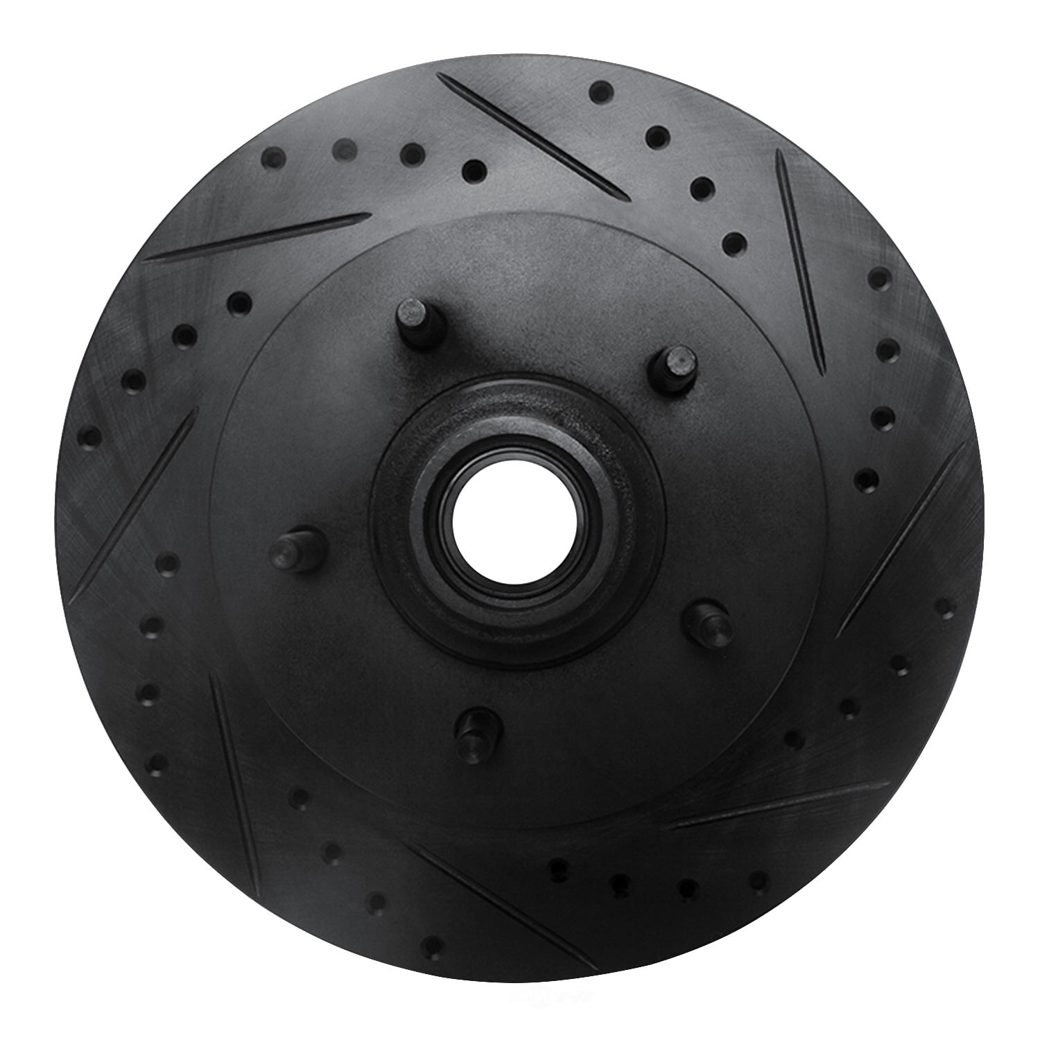 Dynamic Friction Company 633-54153R DFC Brake Rotor - Drilled And Slotted - Black