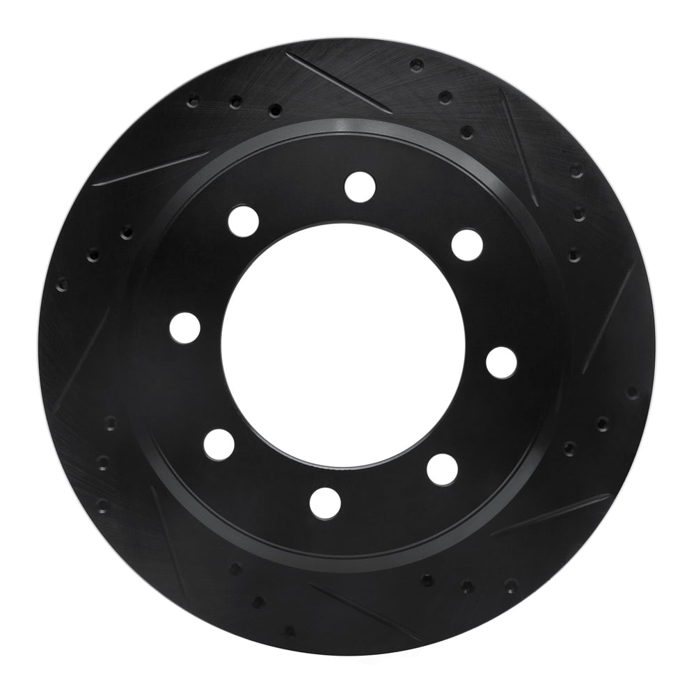 Dynamic Friction Company 633-54208R DFC Brake Rotor - Drilled And Slotted - Black
