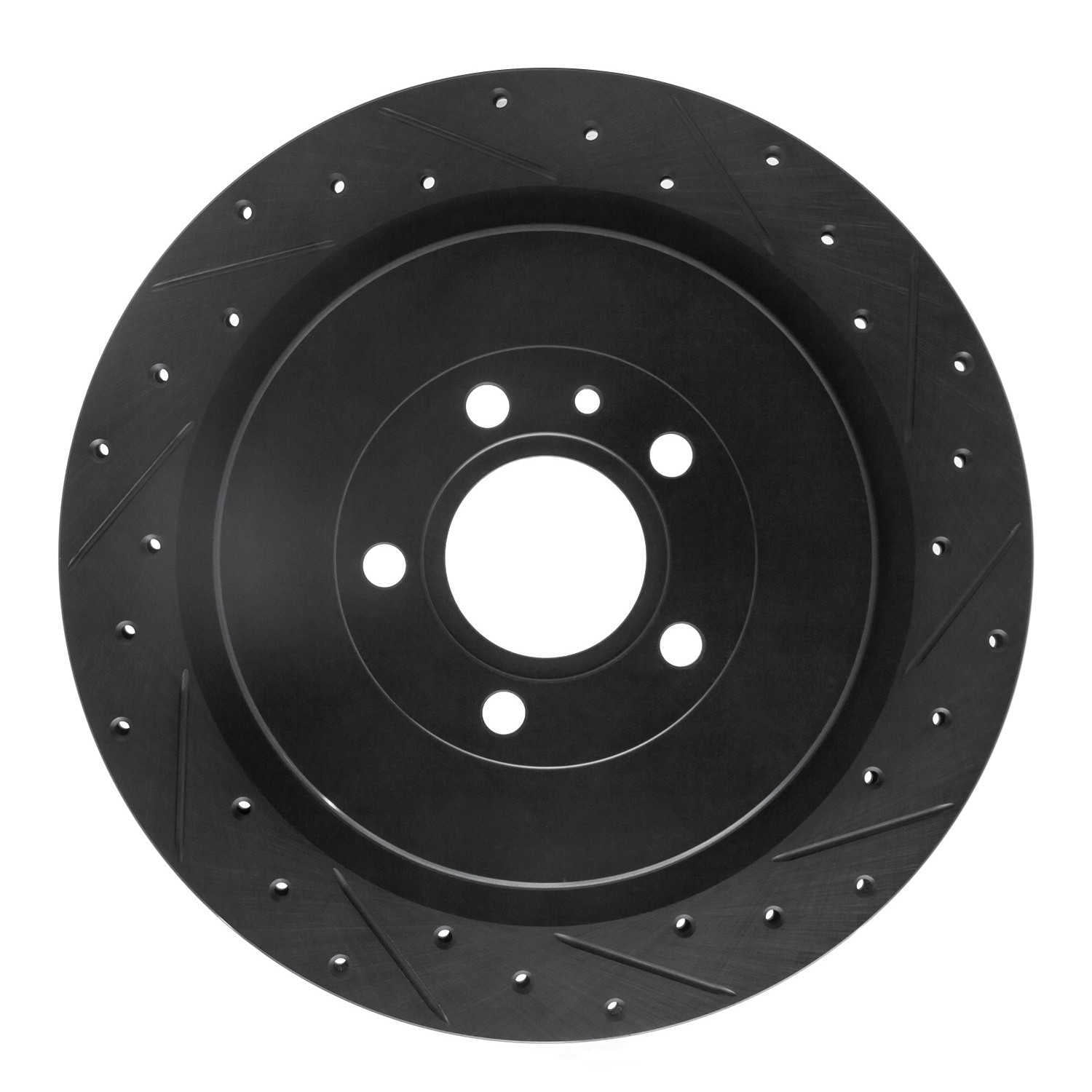 Dynamic Friction Company 633-54260R DFC Brake Rotor - Drilled And Slotted - Black