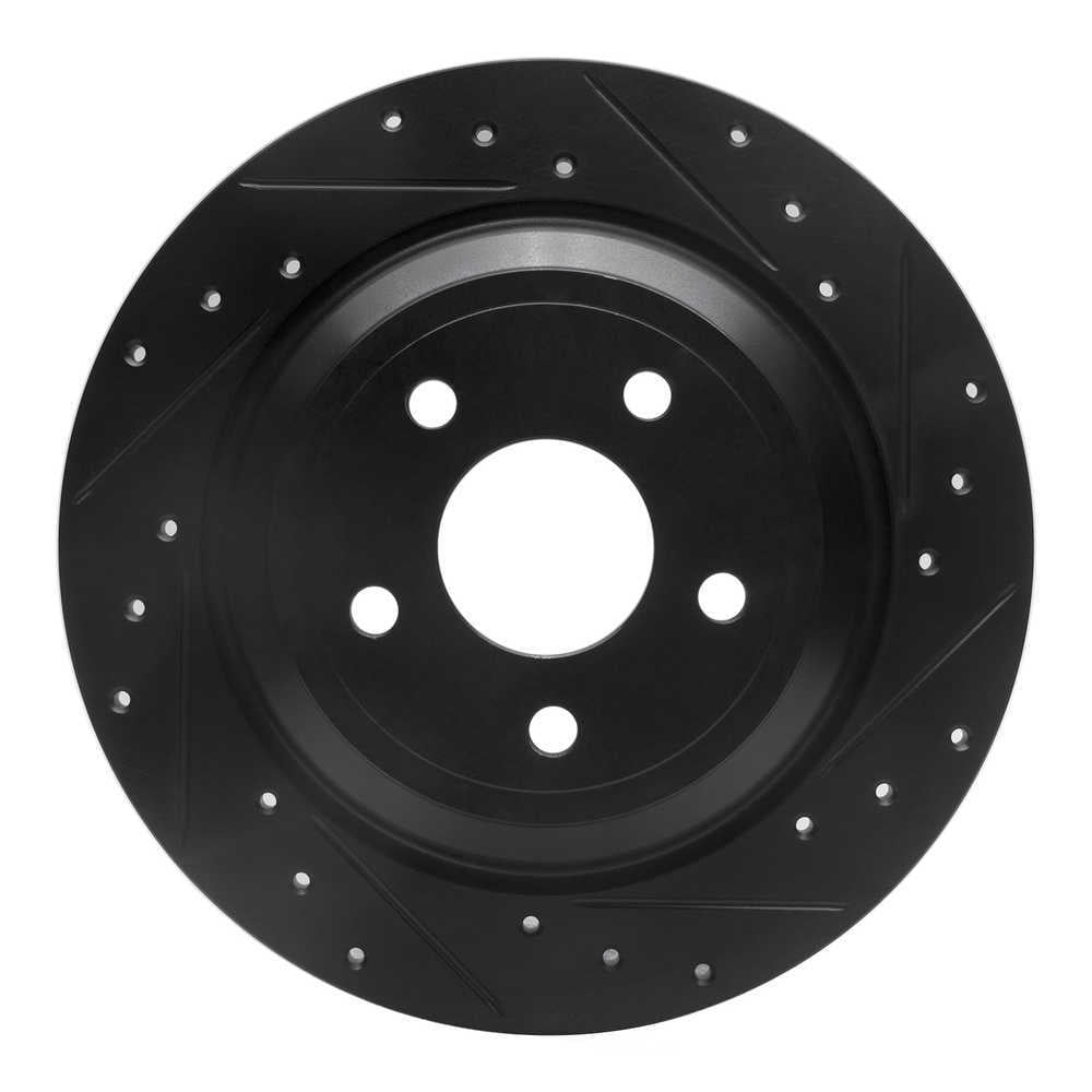 Dynamic Friction Company 633-54262R DFC Brake Rotor - Drilled And Slotted - Black