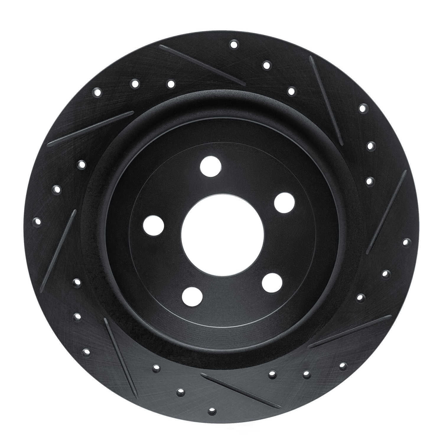 Dynamic Friction Company 633-54282R DFC Brake Rotor - Drilled And Slotted - Black