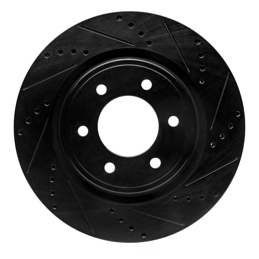 Dynamic Friction Company 633-54287R DFC Brake Rotor - Drilled And Slotted - Black