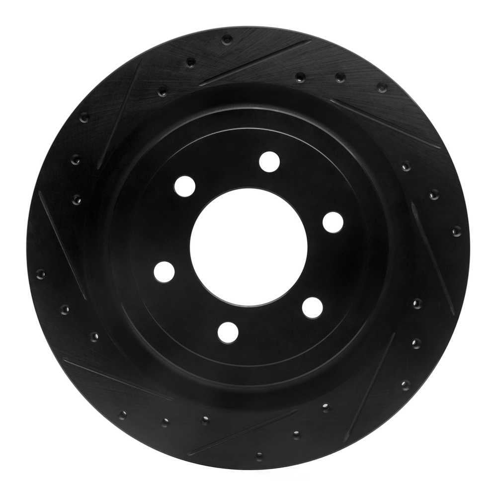Dynamic Friction Company 633-54288L DFC Brake Rotor - Drilled And Slotted - Black