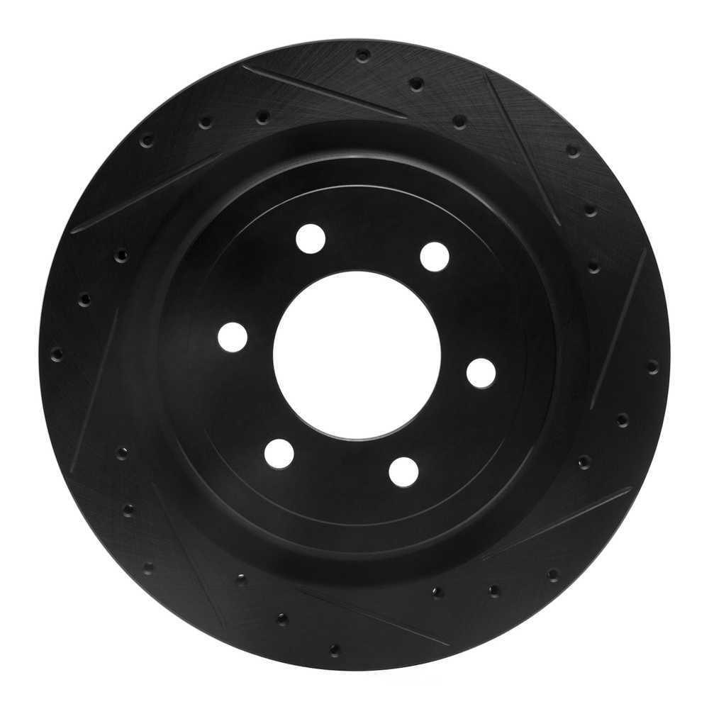 Dynamic Friction Company 633-54288R DFC Brake Rotor - Drilled And Slotted - Black