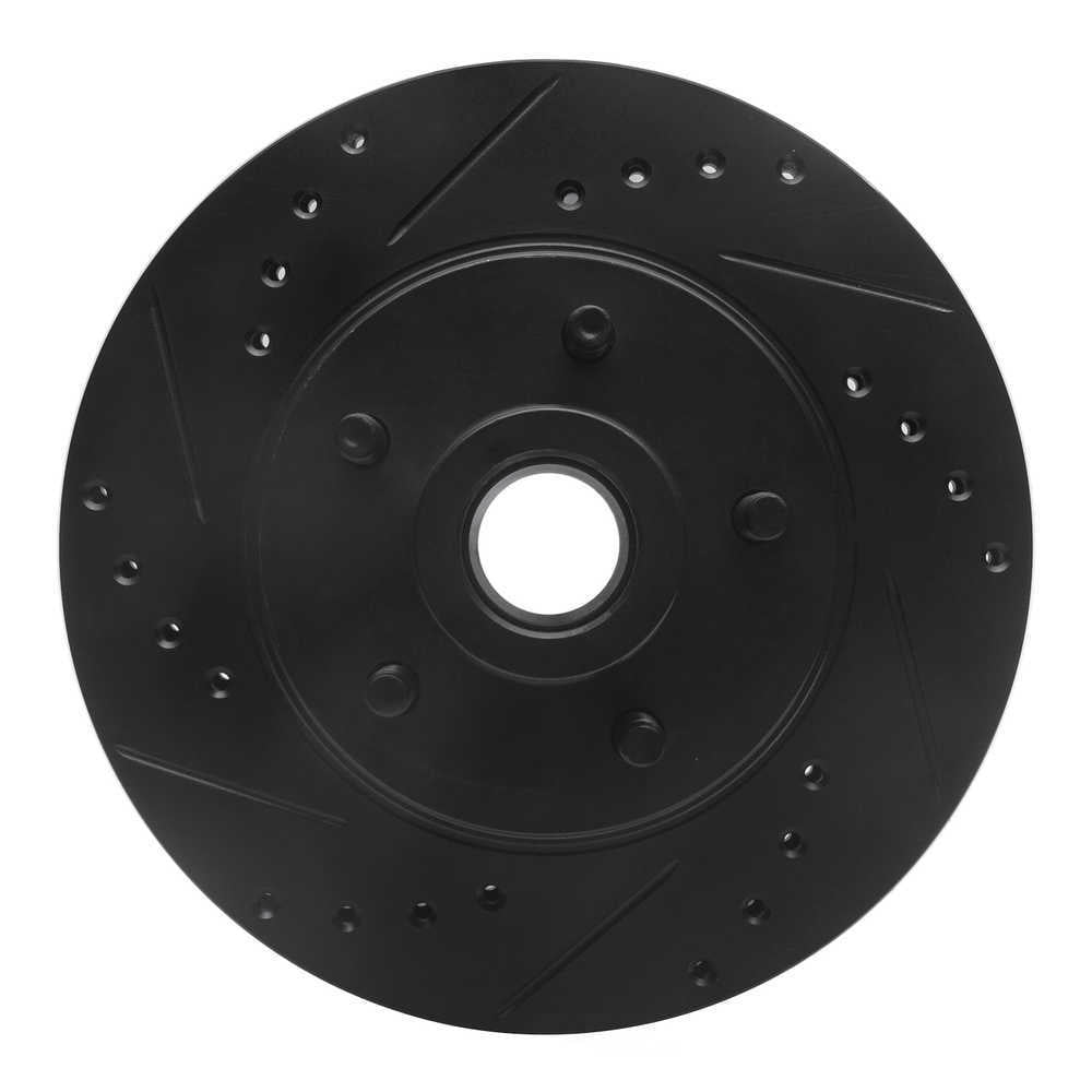 Dynamic Friction Company 633-55000L DFC Brake Rotor - Drilled And Slotted - Black
