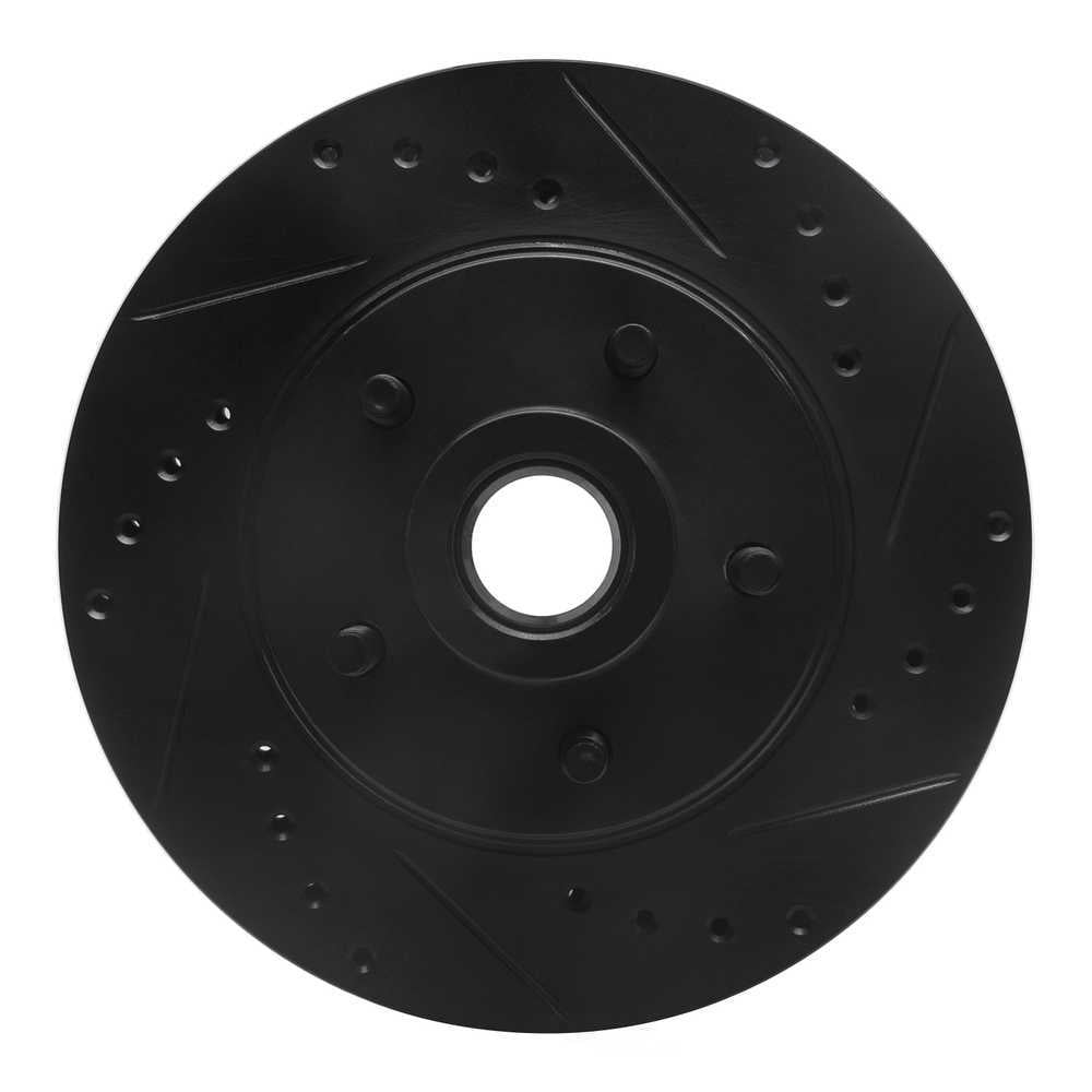 Dynamic Friction Company 633-55000R DFC Brake Rotor - Drilled And Slotted - Black