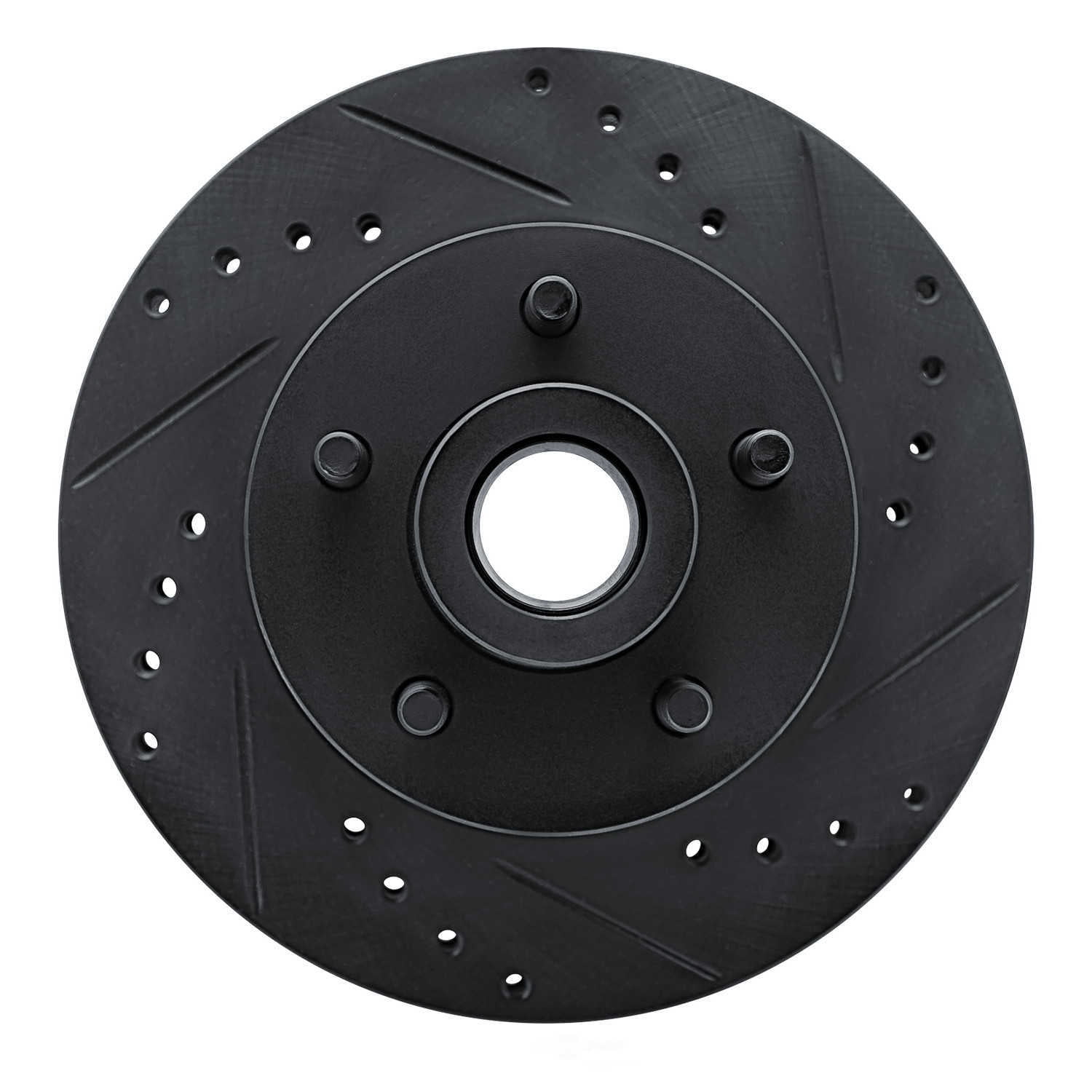 Dynamic Friction Company 633-56004R DFC Brake Rotor - Drilled And Slotted - Black