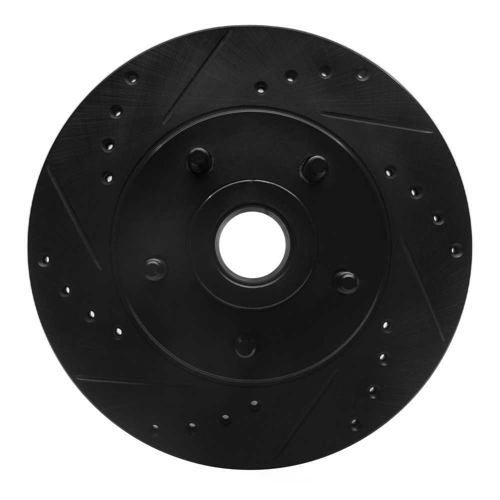 Dynamic Friction Company 633-56008L DFC Brake Rotor - Drilled And Slotted - Black