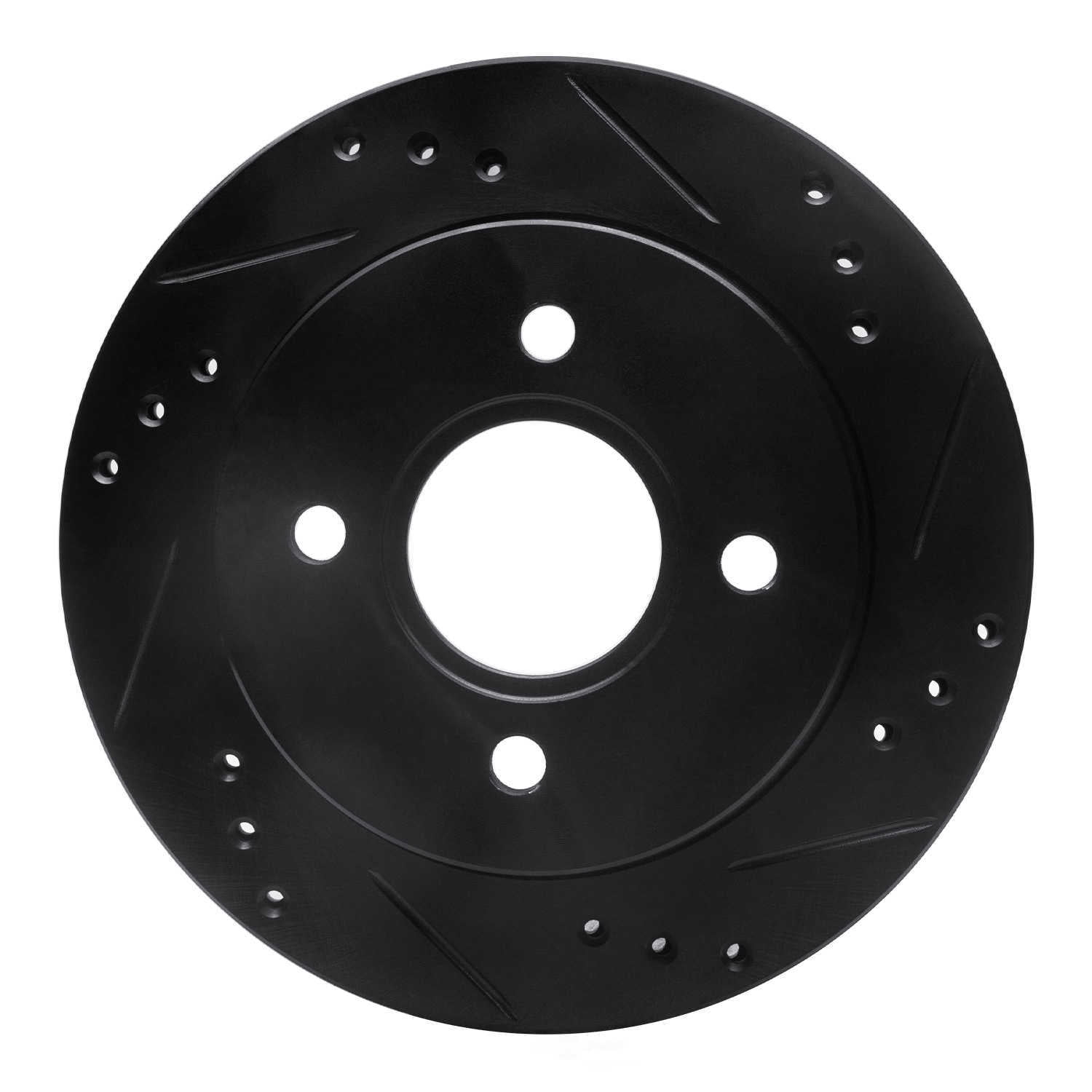 Dynamic Friction Company 633-56014R DFC Brake Rotor - Drilled And Slotted - Black