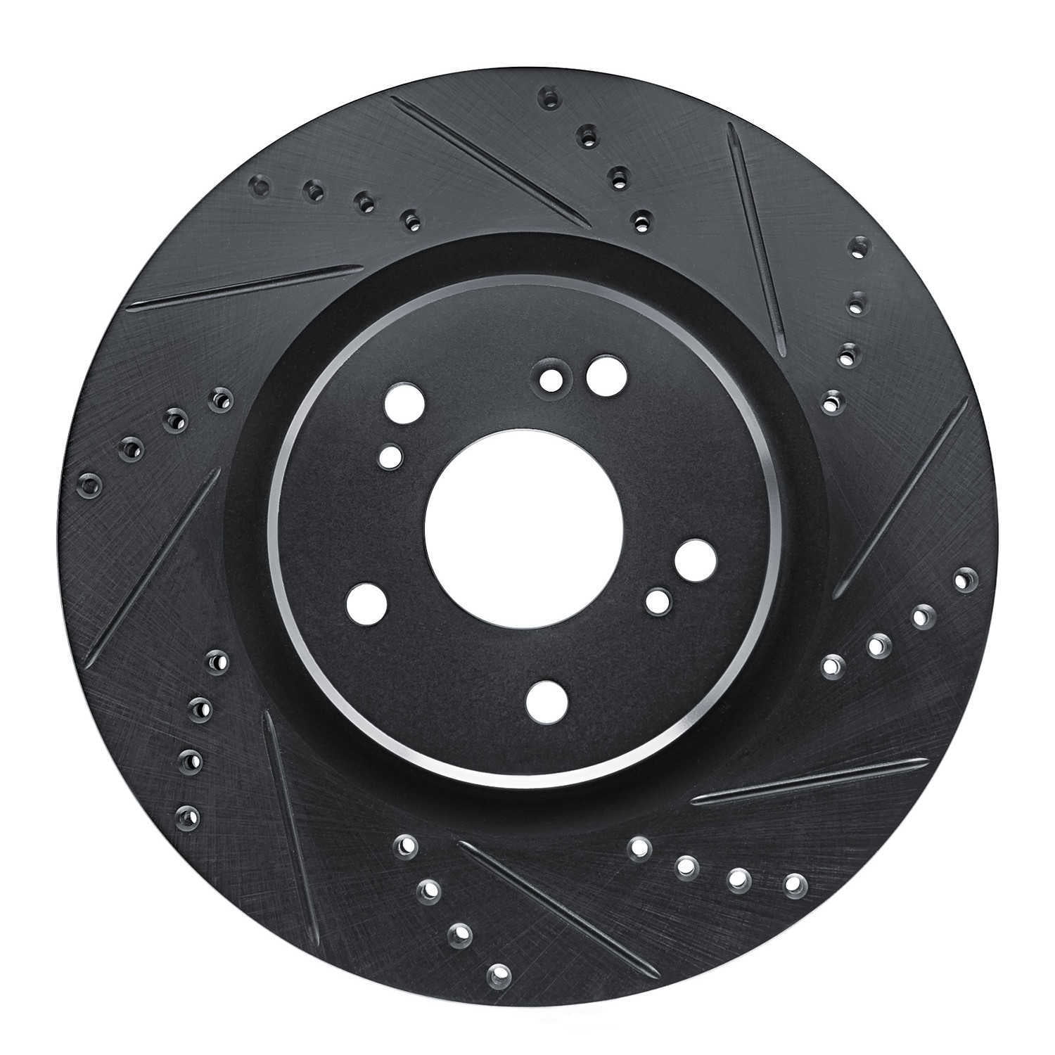 Dynamic Friction Company 633-58032R DFC Brake Rotor - Drilled And Slotted - Black