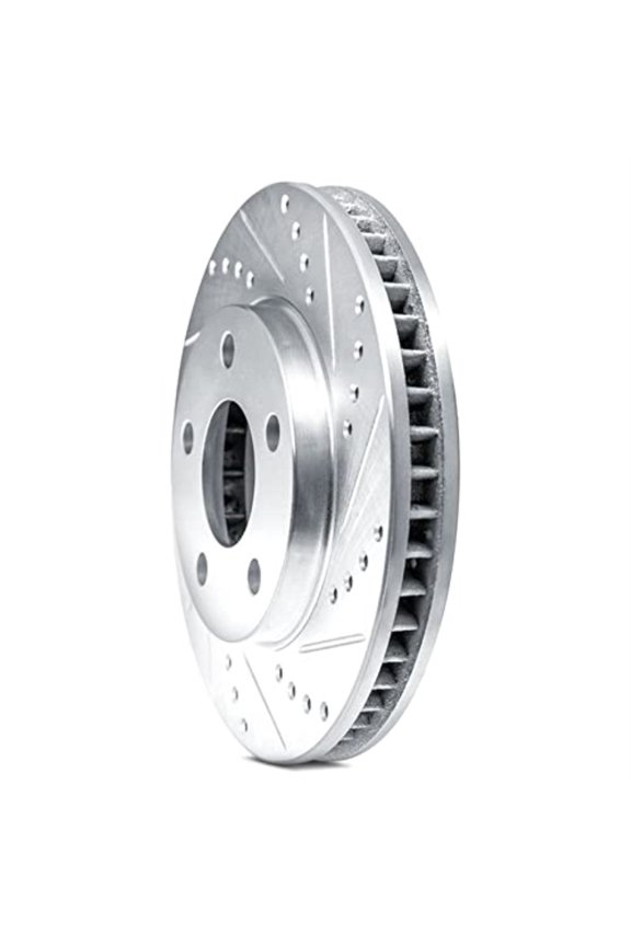 Brake Rotor - Drilled and Slotted - Black 633-58035R