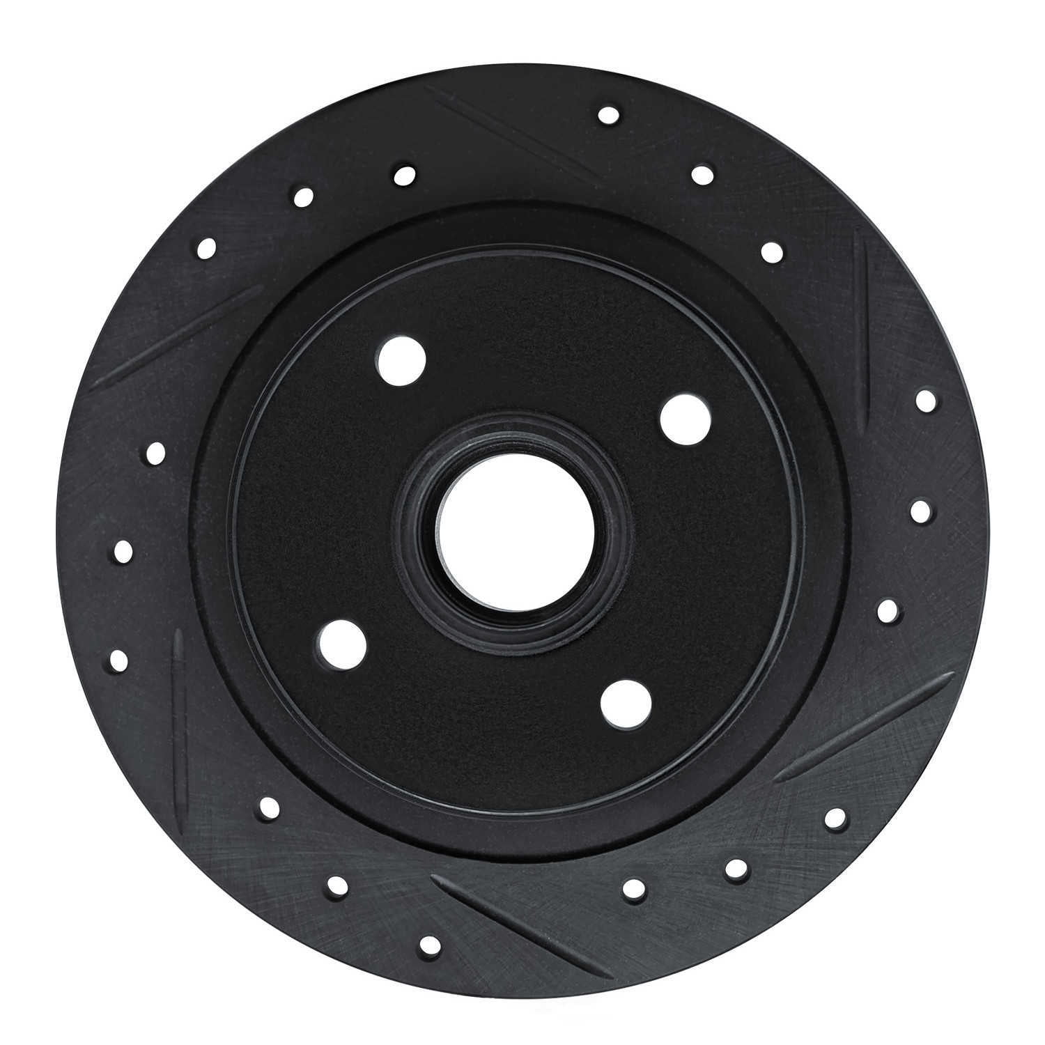 Dynamic Friction Company 633-59010R DFC Brake Rotor - Drilled And Slotted - Black