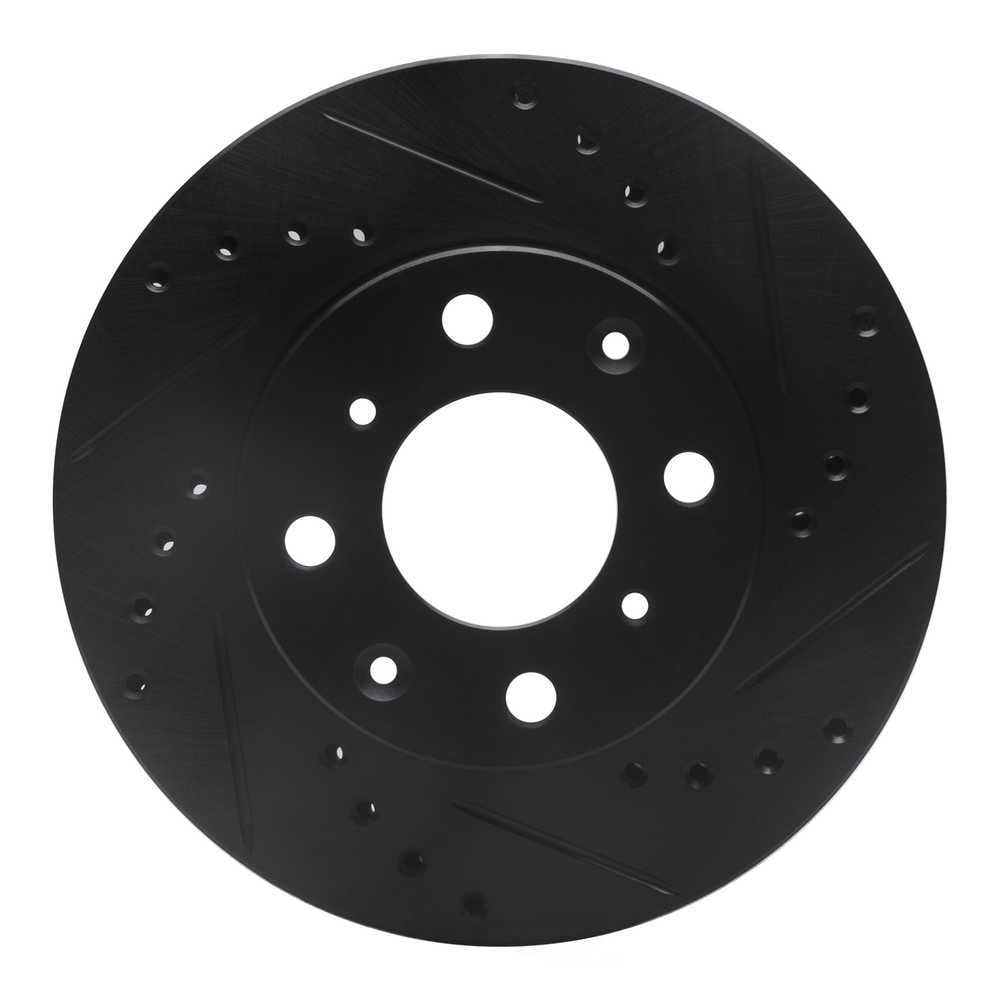 Dynamic Friction Company 633-59011R DFC Brake Rotor - Drilled And Slotted - Black