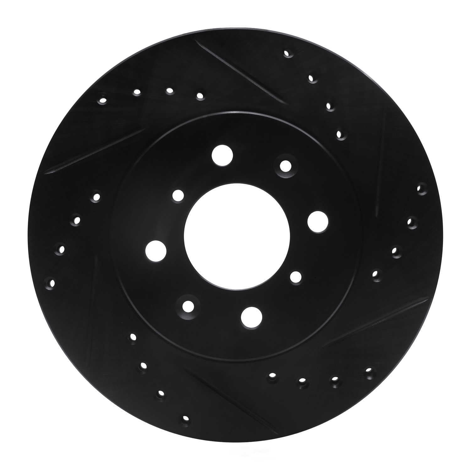 Dynamic Friction Company 633-59015R DFC Brake Rotor - Drilled And Slotted - Black