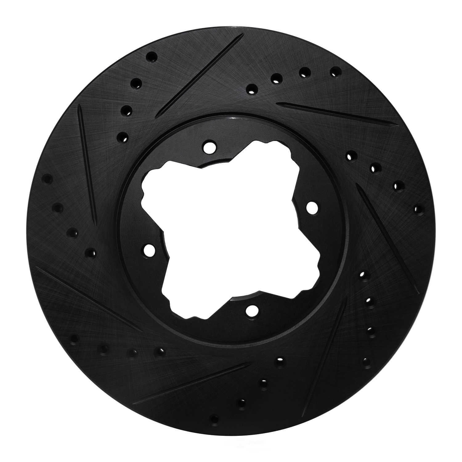 Dynamic Friction Company 633-59020L DFC Brake Rotor - Drilled And Slotted - Black