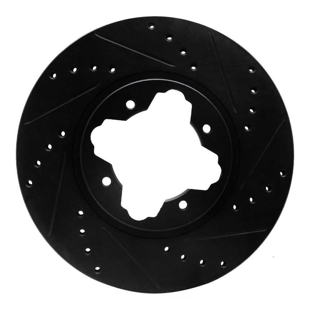 Dynamic Friction Company 633-59020R DFC Brake Rotor - Drilled And Slotted - Black