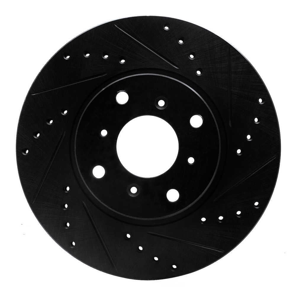 Dynamic Friction Company 633-59022R DFC Brake Rotor - Drilled And Slotted - Black