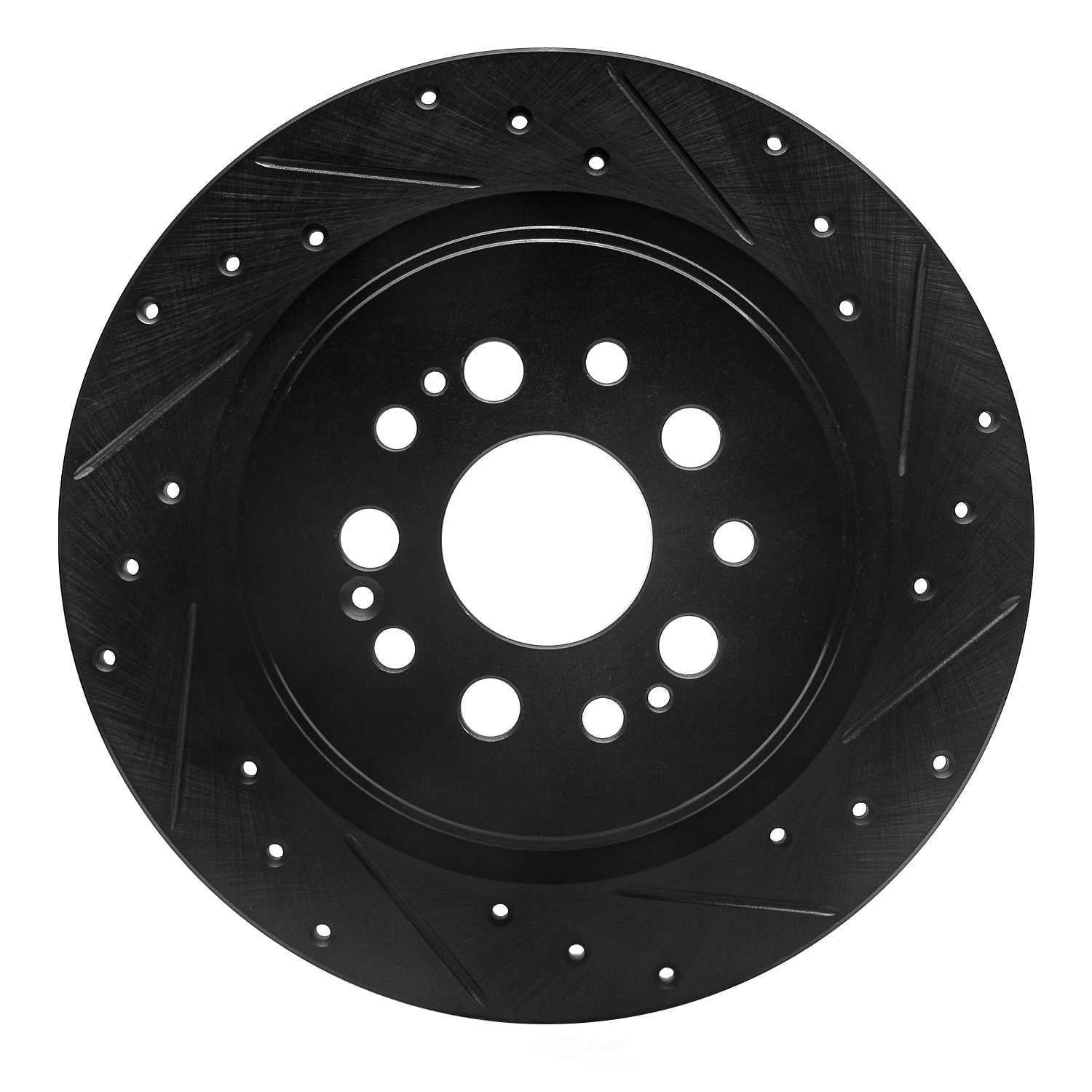 Dynamic Friction Company 633-59070R DFC Brake Rotor - Drilled And Slotted - Black