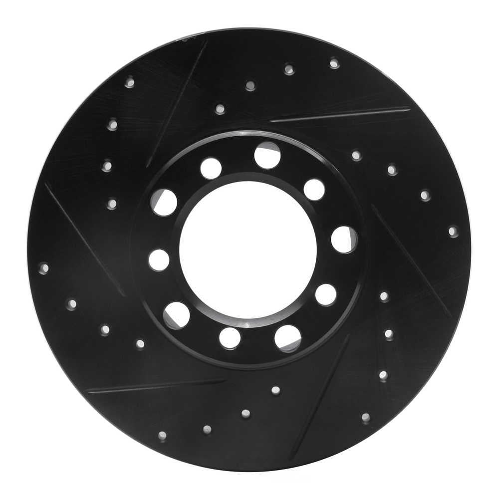 Dynamic Friction Company 633-63006L DFC Brake Rotor - Drilled And Slotted - Black