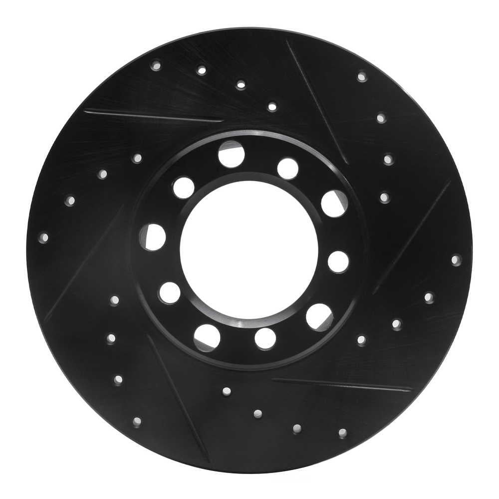 Dynamic Friction Company 633-63006R DFC Brake Rotor - Drilled And Slotted - Black