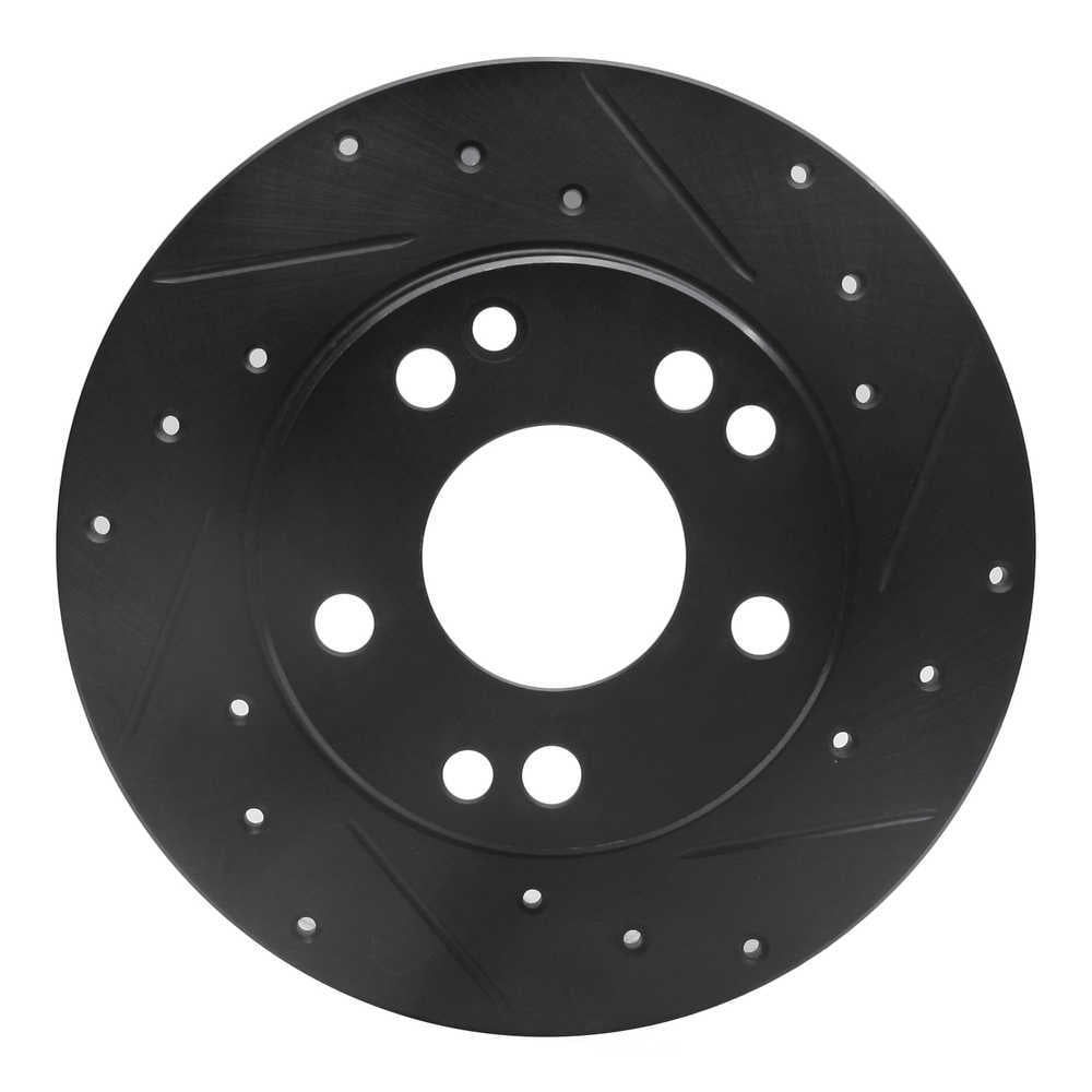 Dynamic Friction Company 633-63011R DFC Brake Rotor - Drilled And Slotted - Black