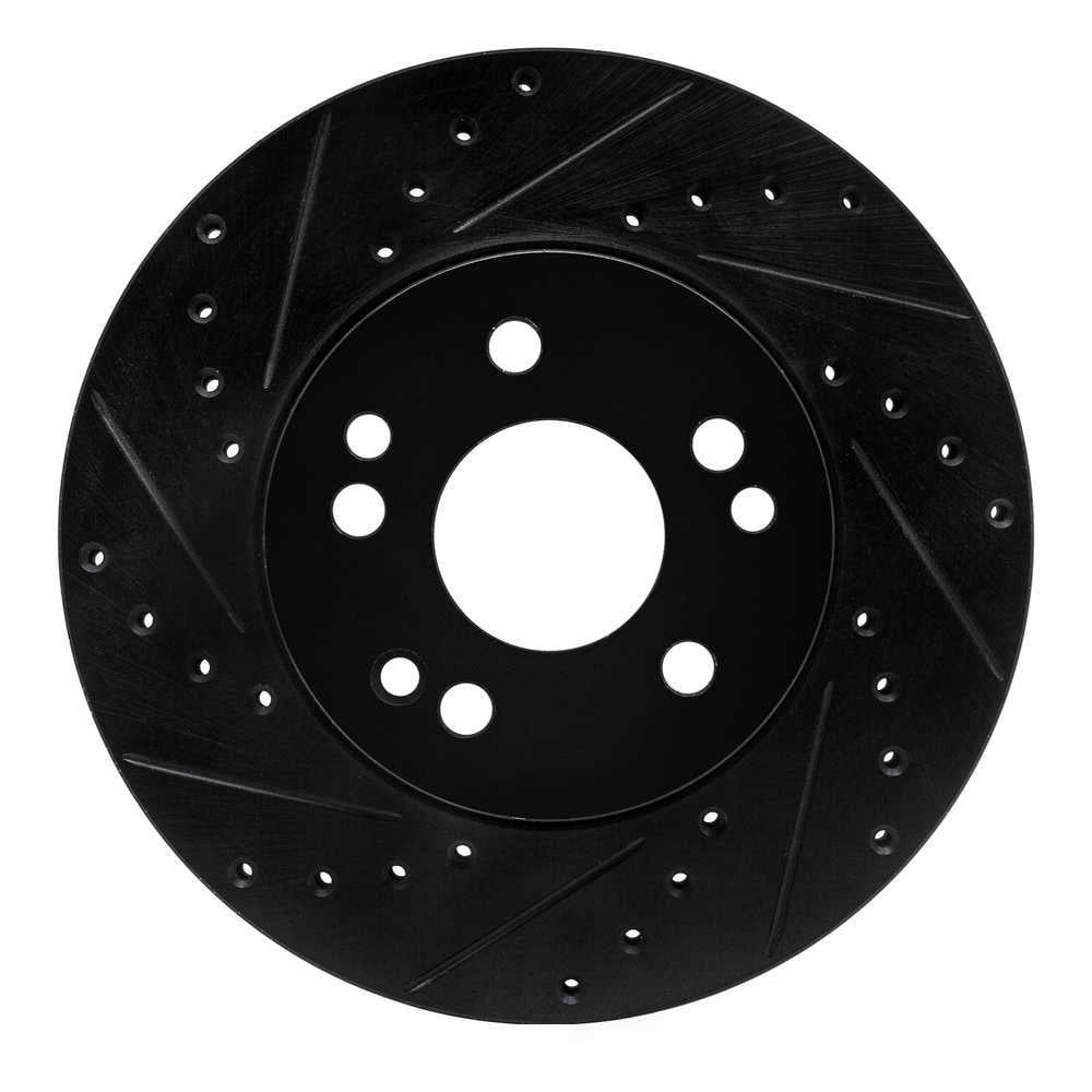 Dynamic Friction Company 633-63020L DFC Brake Rotor - Drilled And Slotted - Black