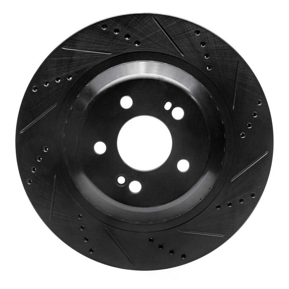 Dynamic Friction Company 633-63113R DFC Brake Rotor - Drilled And Slotted - Black